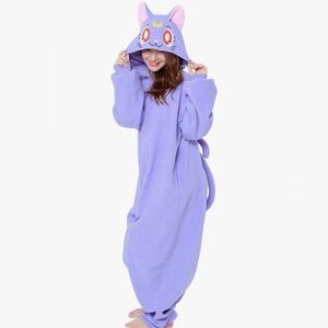 SAZAC Kigurumi - Sailor Moon - Luna - Onesie Jumpsuit Halloween Costume